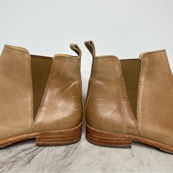 Nisolo Brown Leather Almond Toe Classic Chelsea Bootie 10 - Picture 8 of 14